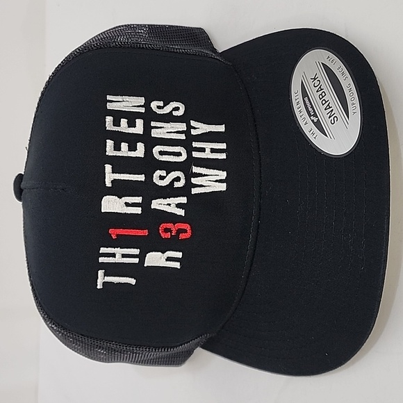 YUPOONG Thirteen Reasons Why TV Series Crew Hat NWT Trucker Style Baseball Cap - Picture 1 of 7